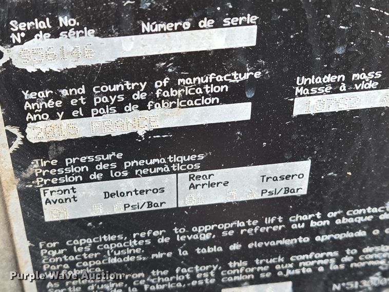 image for item EN8855 2015 Manitou MT625 telehandler