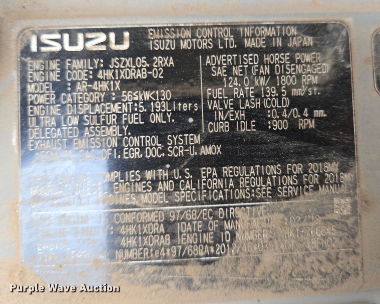 image for item EN8856 2018 Link-Belt 210X4 excavator