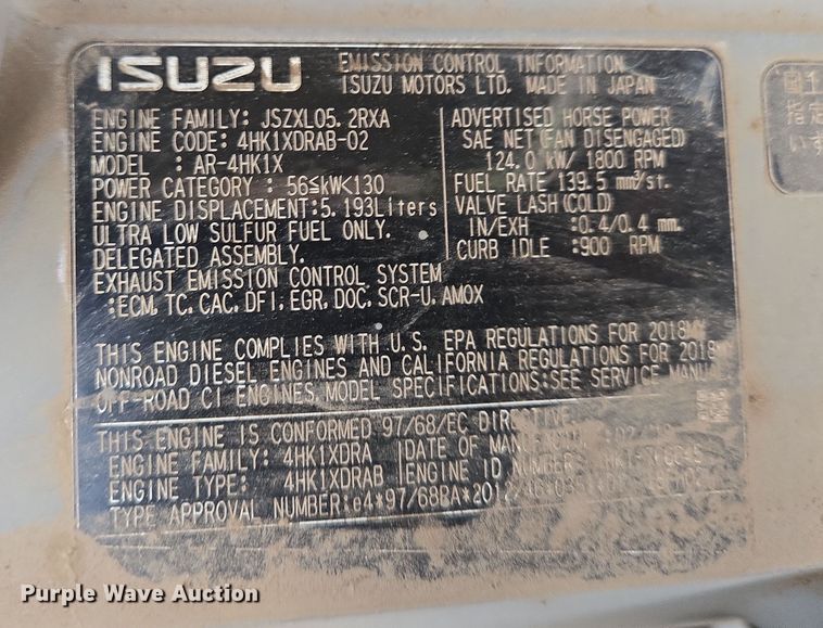 image for item EN8856 2018 Link-Belt 210X4 excavator