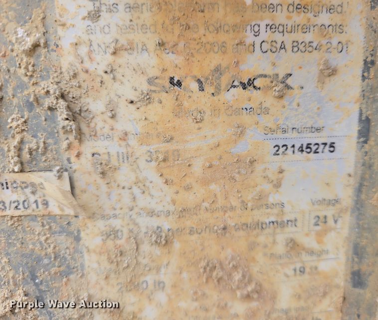 image for item EN8862 2019 Skyjack SJIII 3219 scissor lift