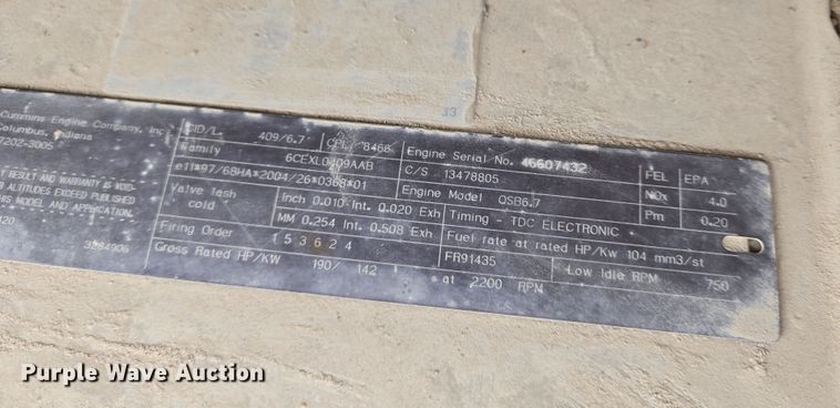 image for item EN8869 2006 Ingersoll Rand DD158 HFA double drum vibratory roller