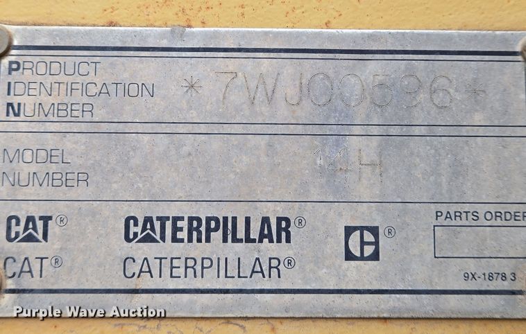 image for item EO0638 1997 Caterpillar 14H motor grader