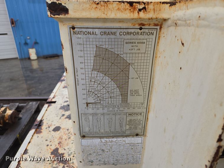 image for item EO0648 1990 Ford F900 crane truck