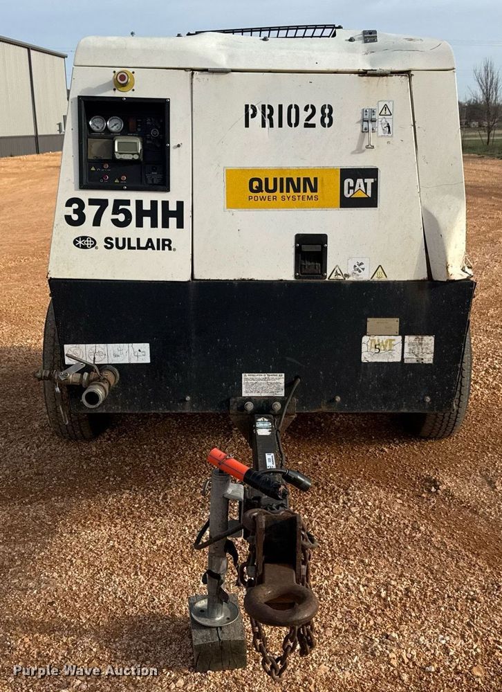 image for item EQ1229 2011 Sullair 375HH JD3 air compressor
