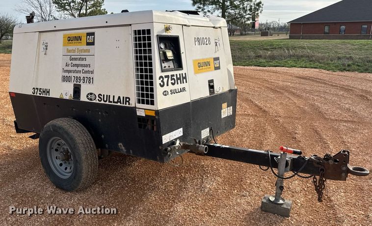 image for item EQ1229 2011 Sullair 375HH JD3 air compressor