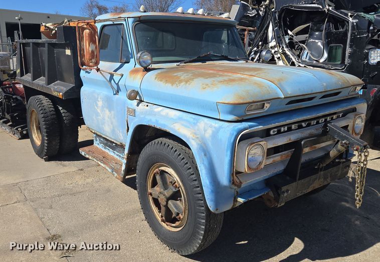 image for item EQ6742 1966 Chevrolet 60 dump truck