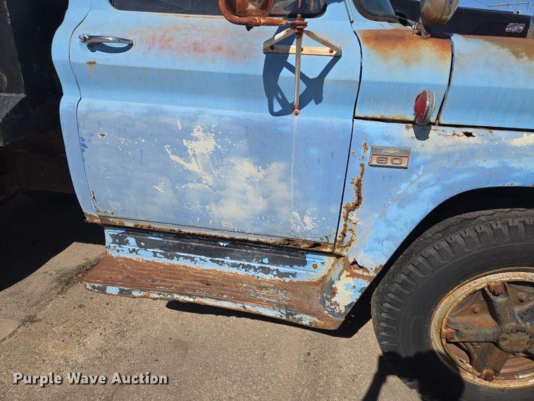 image for item EQ6742 1966 Chevrolet 60 dump truck