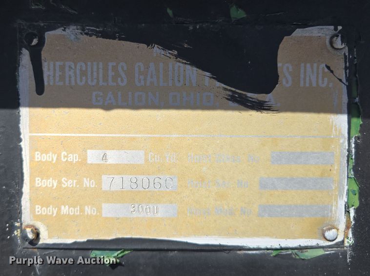 image for item EQ6742 1966 Chevrolet 60 dump truck