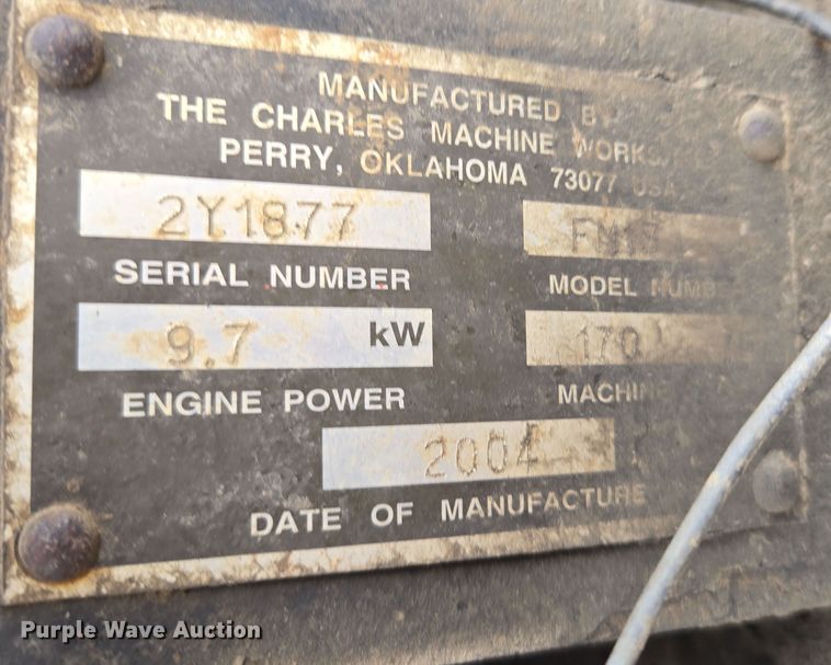 image for item EQ6893 2006 Belshe equipment trailer