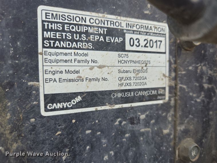 image for item EQ6906 Canycom  SC75 concrete buggy 