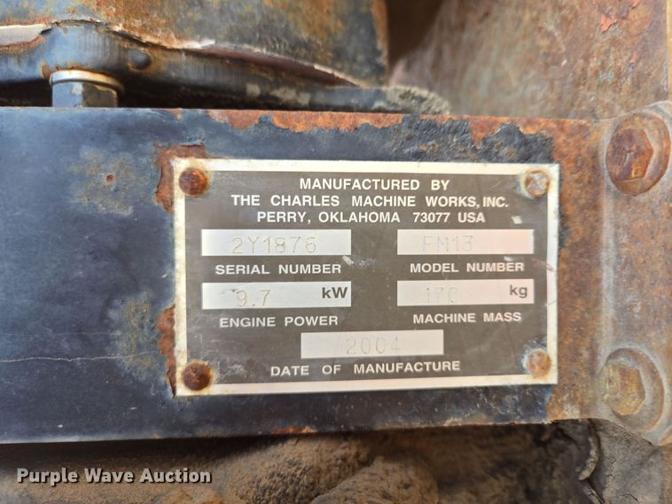 image for item EQ6941 2004 Belshe equipment trailer