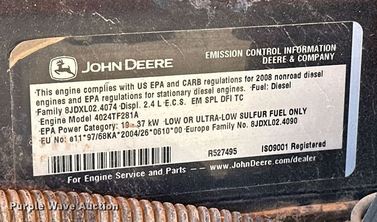 image for item ER8962 2009 Atlas Copco XAS 185 JD RSC air compressor