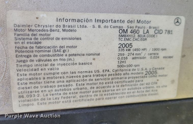 image for item NB9968 2006 Western Star 4900SA dump truck