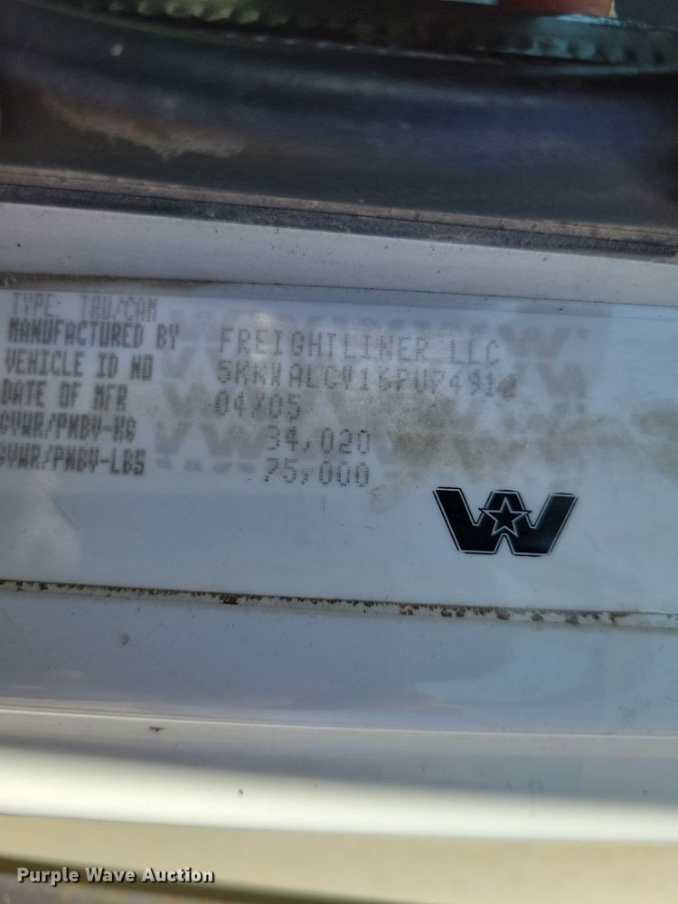 image for item NB9968 2006 Western Star 4900SA dump truck