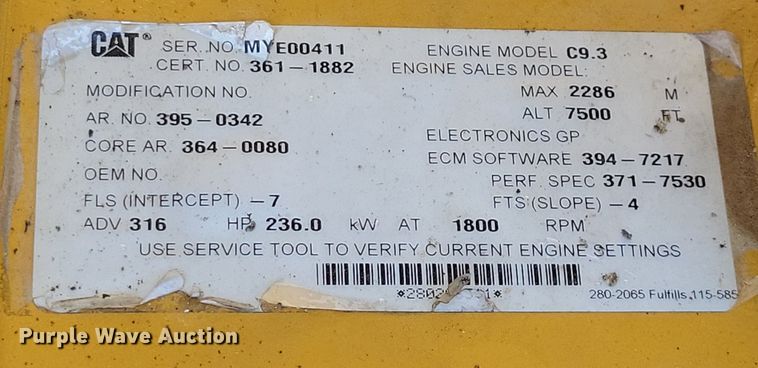 image for item NB9969 2013 Caterpillar 336E L excavator