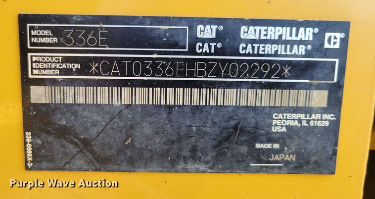 image for item NB9969 2013 Caterpillar 336E L excavator