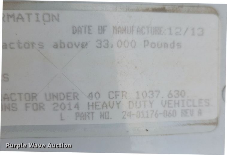 image for item NB9982 2014 Freightliner Cascadia 125 semi truck