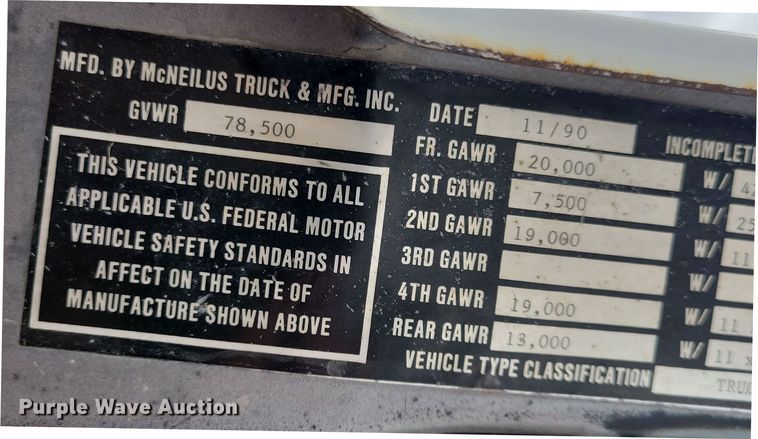 image for item NB9983 1991 Mack RD690S ready mix truck