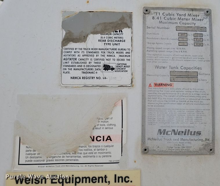 image for item NB9984 2004 Peterbilt 357 ready mix truck