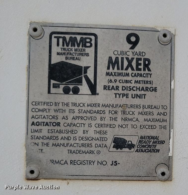 image for item NB9985 1999 Sterling LT8513 ready mix truck