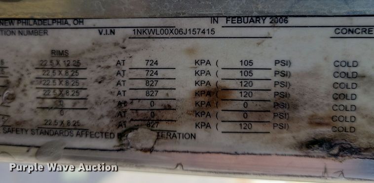 image for item NB9990 2006 Kenworth W900 ready mix truck