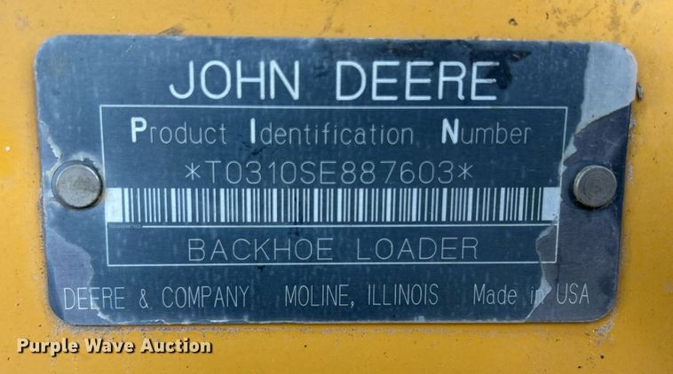 image for item ND9393 2000 John Deere 310SE backhoe