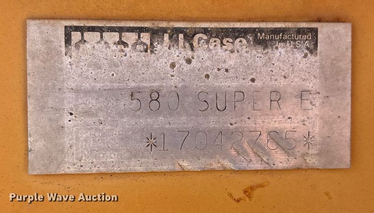 image for item OB9461 1986 Case 580 Super E backhoe