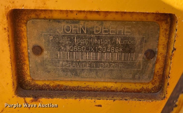 image for item OB9480 2006 John Deere 650J LGP dozer
