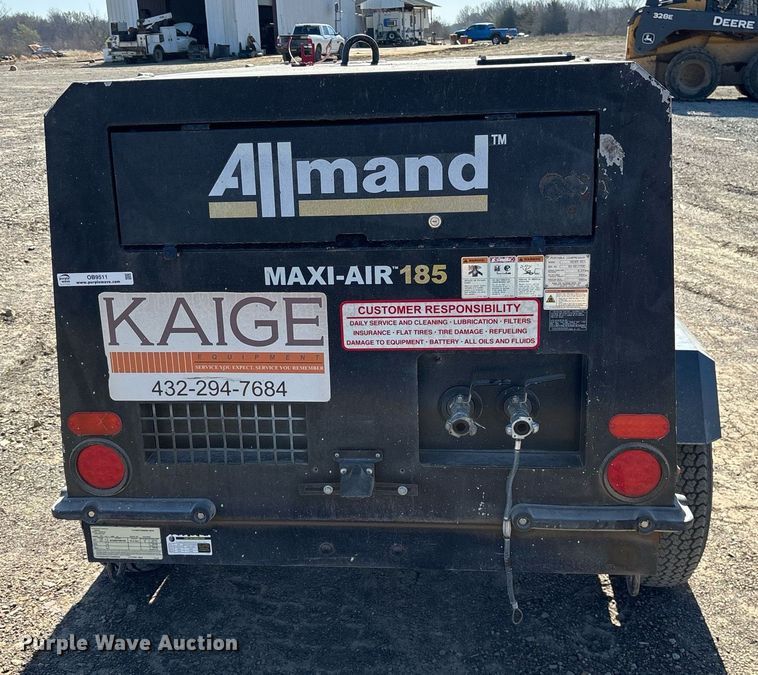 image for item OB9511 2019 Allmand Maxi-Air 185 air compressor