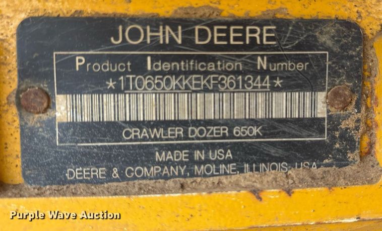image for item OB9520 2019 John Deere 650K LGP dozer