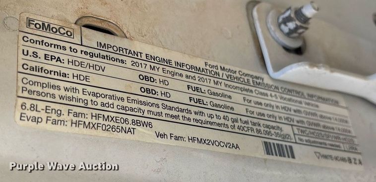 image for item OB9534 2017 Ford F550 bucket truck