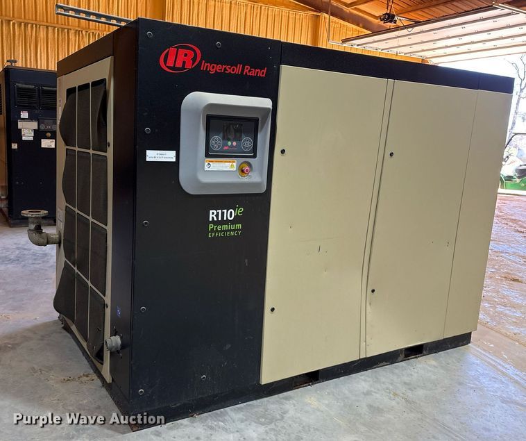 image for item OB9536 2016 Ingersoll Rand R110IE-W125 air compressor