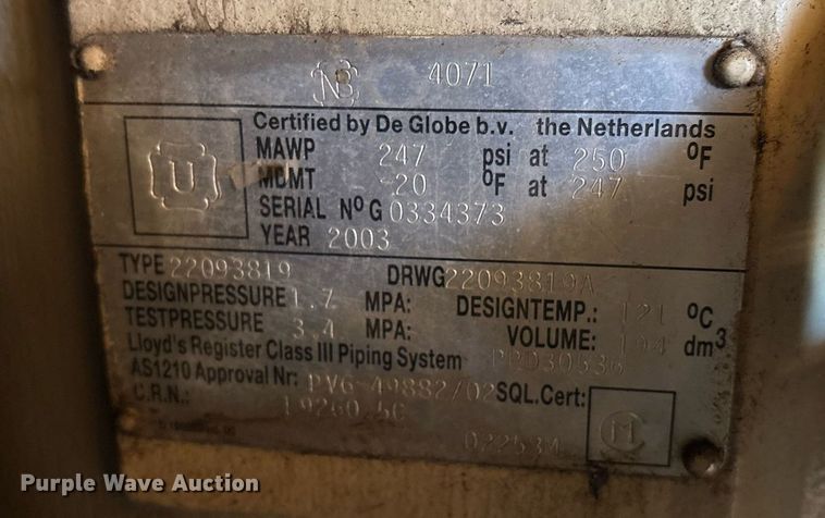 image for item OB9537 2003 Ingersoll Rand IRN125H-2S air compressor