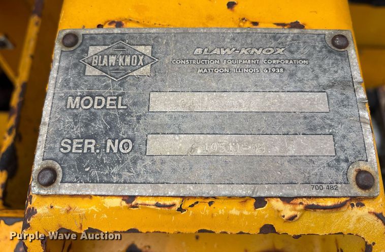 image for item OB9575 Blaw-Knox paver