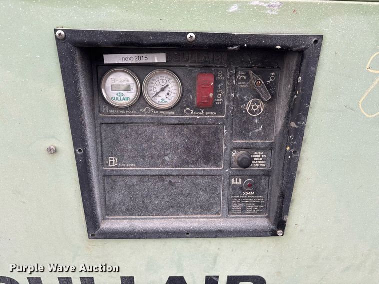 image for item OB9596 2014 Sullair 185DPO CAi4 EPA air compressor