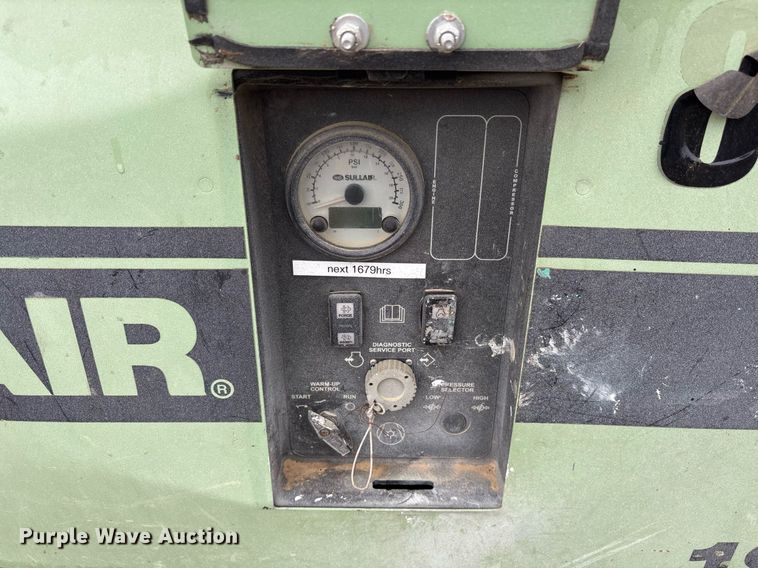image for item OB9597 2018 Sullair 185D DPQ KU4F air compressor