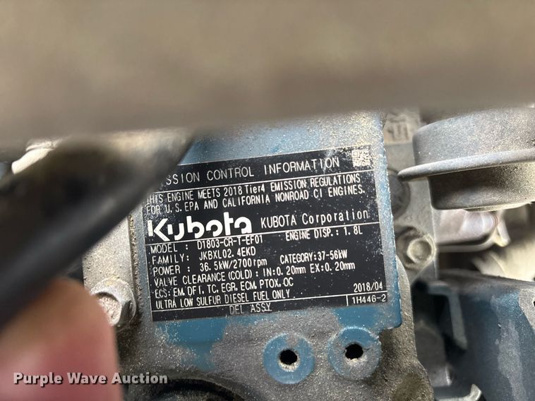 image for item OB9597 2018 Sullair 185D DPQ KU4F air compressor