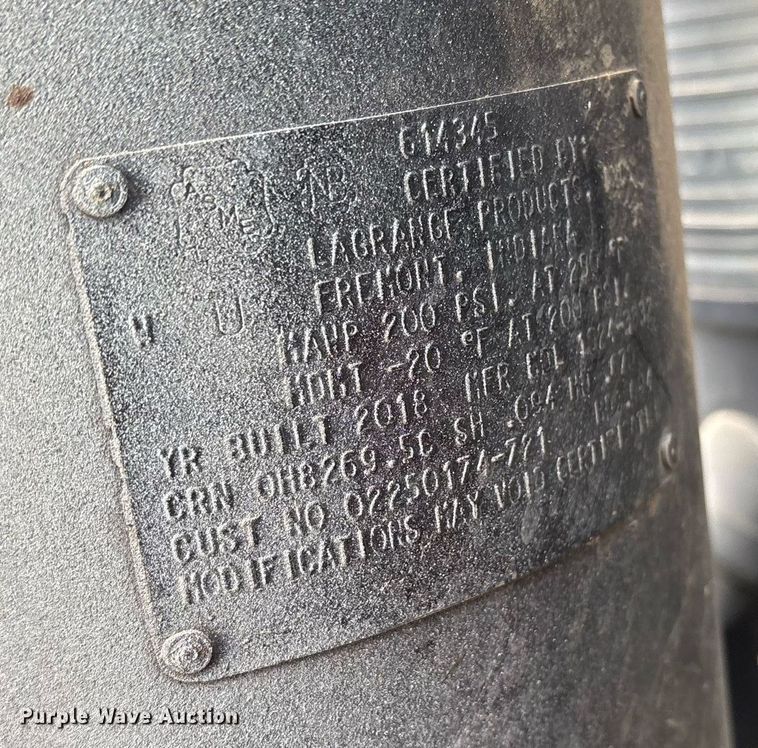 image for item OB9597 2018 Sullair 185D DPQ KU4F air compressor