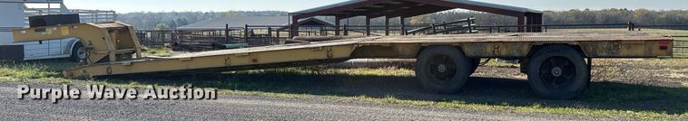 image for item OK9478 1990 Etnyre lowboy equipment trailer