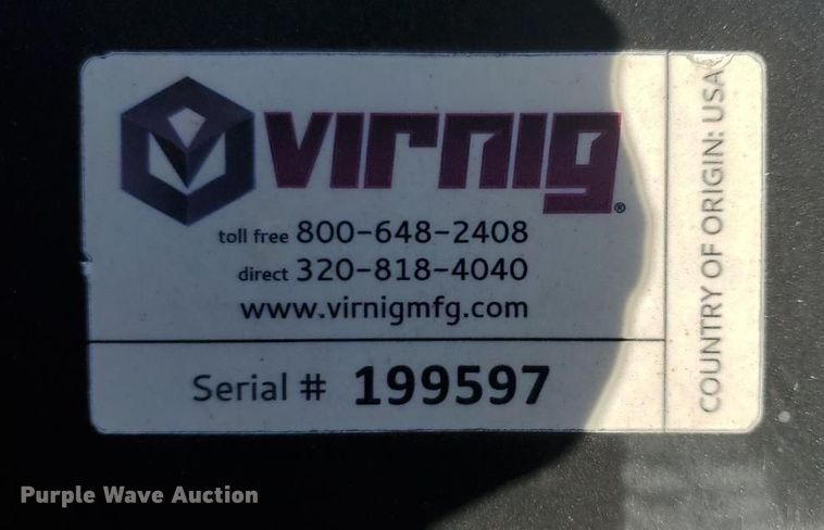 image for item YA0366 Virnig V60 skid steer snow blower