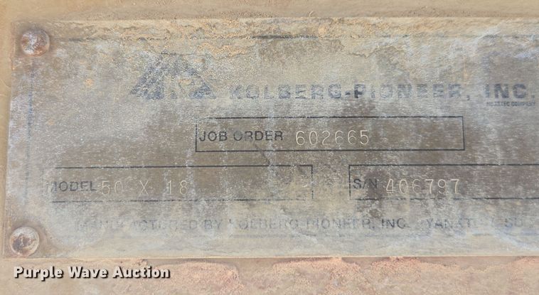 image for item YA0369 2006 KPI - JCI 2650 jaw crusher