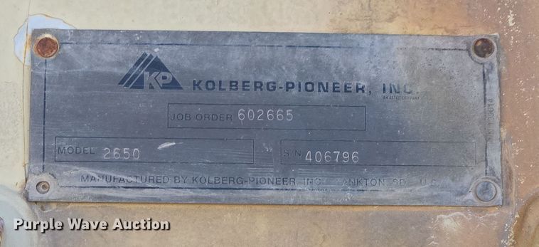 image for item YA0369 2006 KPI - JCI 2650 jaw crusher