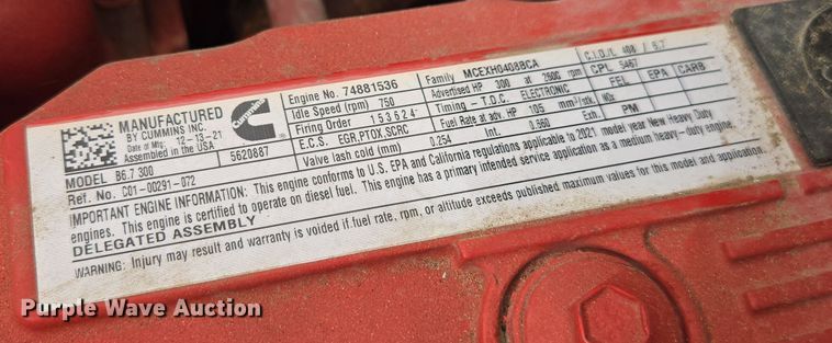 image for item YA0381 2022 Freightliner M2 106 bucket truck