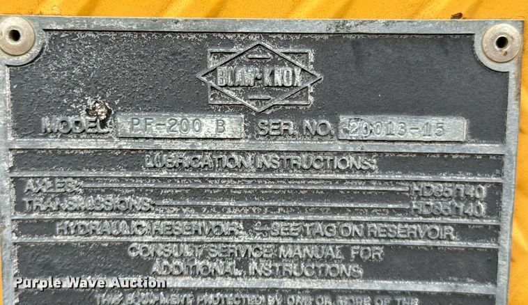 image for item DO0752 1992 Blaw-Knox PF-200 B paver