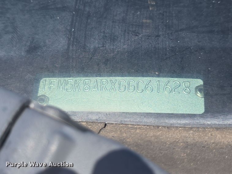 image for item DO7834 2016 Ford Explorer Police Interceptor SUV