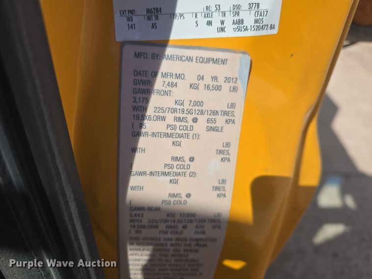 image for item DO7856 2012 Ford F450 Super Duty XL flatbed truck