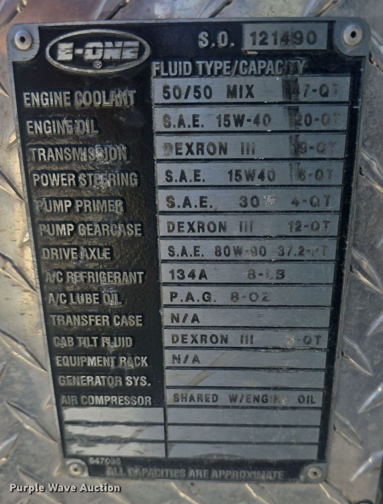 image for item DO7860 2000 E-One fire truck