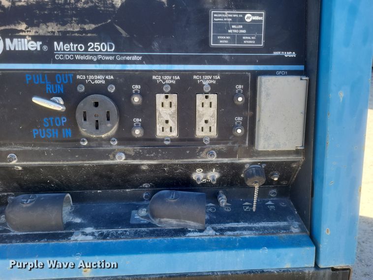 image for item DS5208 Miller Metro 250D welder/generator