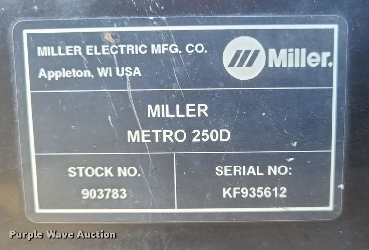 image for item DS5208 Miller Metro 250D welder/generator