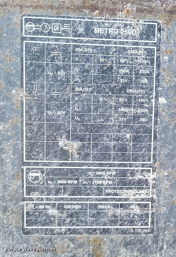 image for item DS5208 Miller Metro 250D welder/generator